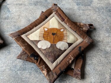 Topflappenpaar "Pfötchen" - Nähen