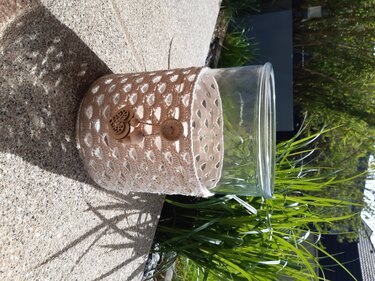 Windlicht Arkadenmuster Häkelanleitung