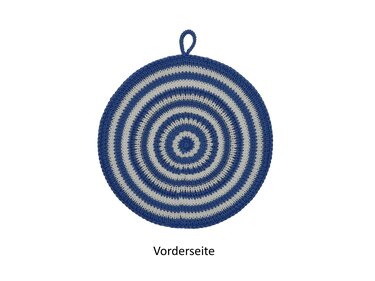 Topflappen Kreise im Kreis Strickanleitung