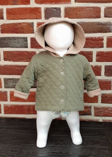 Charly - Reversible Jacket with Collar and Hood - Sizes 44 to 98 - Sewing