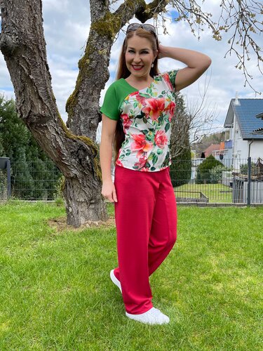 Ayana tailored asymmetrical blouse pattern in sizes 32 - 54. - Sewing