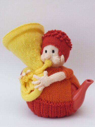 TeaCosyFolk Tuba Player Tea Cosy Knitting Pattern