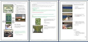 Strickmaschine: Rock zu Jeans in grün 24er Rapport - Stricken