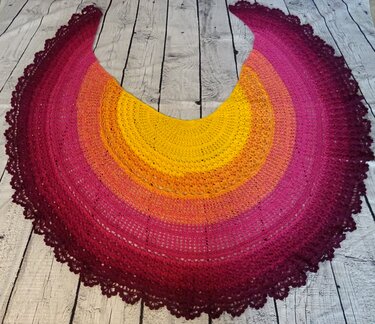 Halbrundes Tuch "Pura Vida" - Bild 10