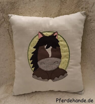 Stickdatei Pferd Pferdestickdatei Tiermotiv Pferdemotiv Pony Pferdekopf - Sticken