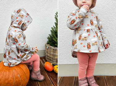 Hoodie "SELMA" (86-164 je 2 Weiten) - Schnittmuster und Anleitung - Bild 5