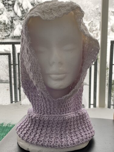 Rollkragen Scoodie - Häkeln