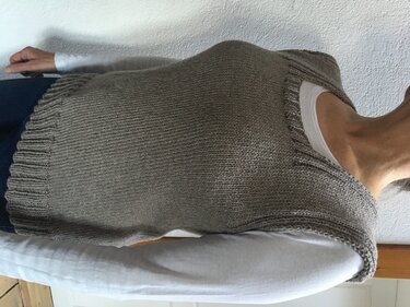 Pullunder natur Strickanleitung