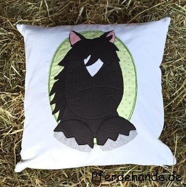 Stickdatei Pferd Pferdestickdatei Tiermotiv Pferdemotiv Pony Pferdekopf - Sticken