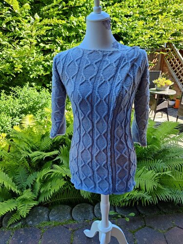 Zopfmuster-Jacke "Schietwetter", das andere RVO, bis Größe XXXXXL - Stricken