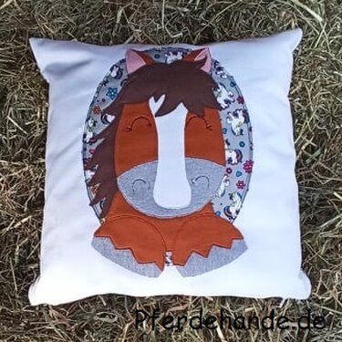 Stickdatei Pferd Pferdestickdatei Tiermotiv Pferdemotiv Pony Pferdekopf - Sticken