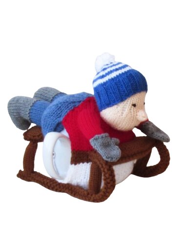 Sledger Sledging Tea Cosy Knitting Pattern
