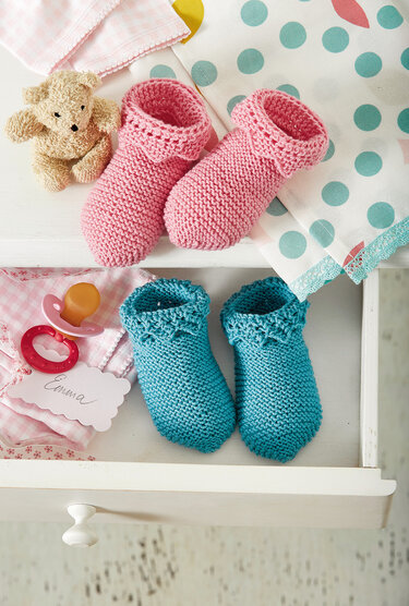 Babysöckchen mit Zackenmuster - Bild 2