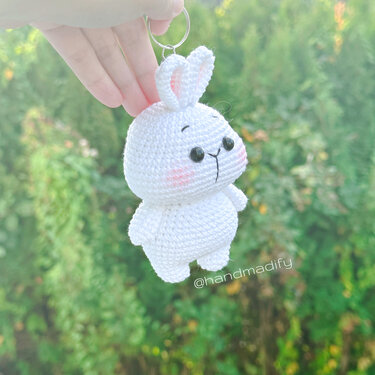 Bunny Keychain - Crochet