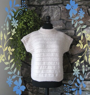 Strickanleitung warmer Pullunder Hingucker in Strukturmuster