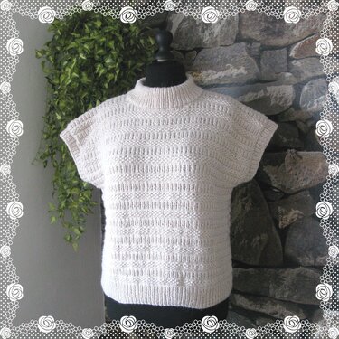 Strickanleitung warmer Pullunder Hingucker in Strukturmuster - Bild 7