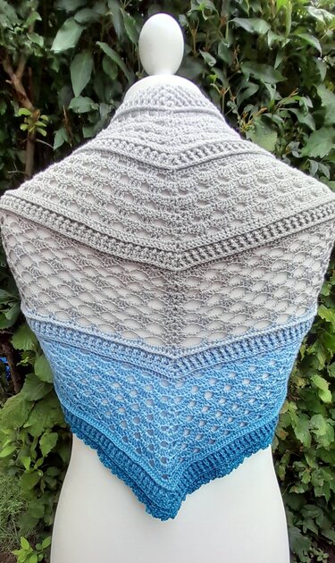 flaches Dreieckstuch Nordseewelle - Häkeln