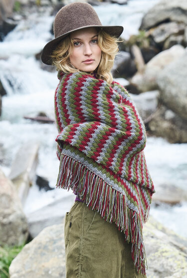 Stola im Hebemaschenmuster - Bild 4