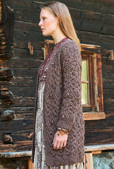 Jacke im Mustermix - Stricken