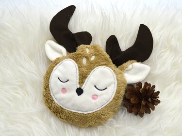 Nähanleitung Rentier Reh Beutel zum Befüllen mit Stickdatei Plotterdatei