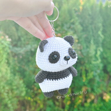 Panda Keychain - Crochet