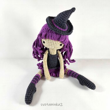 Crochet Witch Doll Pattern Amigurumi Doll Pattern Halloween Amigurumi Toy