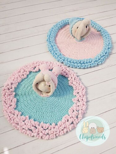 Maia and Margot, Ballerinas Security Blankets - Crochet