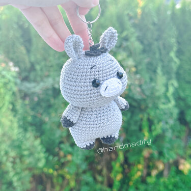 Donkey Keychain - Crochet