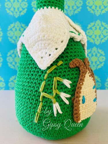 Häkelanleitung Schneeglöckchen Häuschen – Deko & Türstopper – DIY häkeln