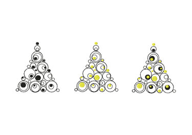 Stickdatei Weihnachtsbaum ab Rahmen 10 cm x 10 cm - Sticken