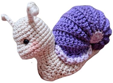 Finchen - Häkel-Anleitung für eine süße Amigurumi-Schnecke - Bild 4