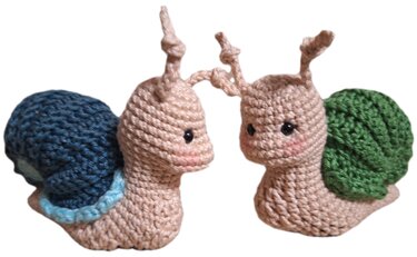 Finchen - Häkel-Anleitung für eine süße Amigurumi-Schnecke - Häkeln