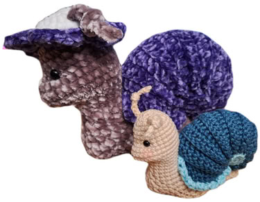 Finchen - Häkel-Anleitung für eine süße Amigurumi-Schnecke - Bild 6