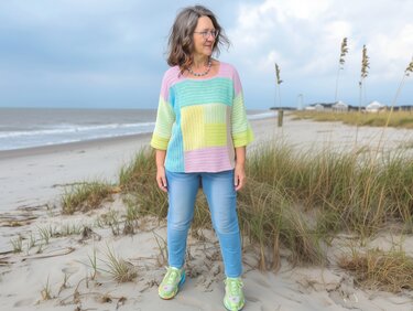 Häkelpulover Frauhohmanns "Piazza", der gute Laune-Pulli mit Farbenspiel - Bild 8
