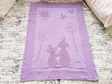 Knitting pattern baby / kids' blanket "Happiness II" - easy - Image 2