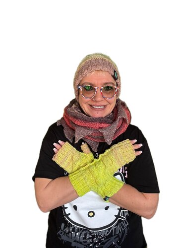 Sea foam crown - a knitted set for the winter - Knitting