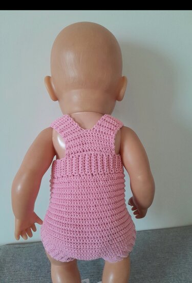 Häkelanleitung Sommerstrampler/ Romper "Alice" für Baby Puppen 42 - 44 cm