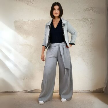 Schnittmuster für Palazzohose Sonja Gr. 34-54 - weite Sommerhose - Nähen