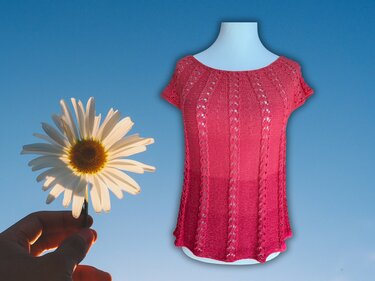 Strickanleitung für Tunika Sunshine