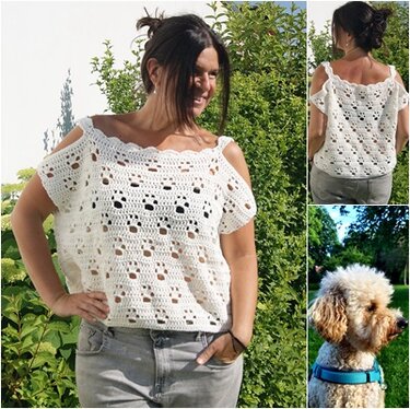 Häkelshirt PFÖTCHENLIEBE (für alle Größen beschrieben) - Bild 3