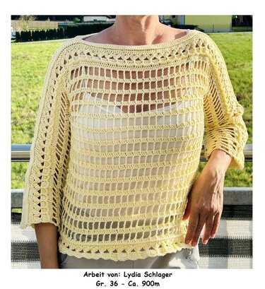 Häkelanleitung  Pulli Pullover "Lochfraß" Alle Größen