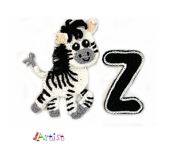 Crochet Animal Alphabet Z Zebra