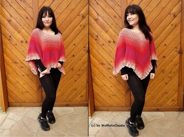 Häkelanleitung Poncho "Bobbeltastisch" - Bild 4