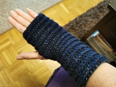 Einfache Pulswärmer - Häkeln