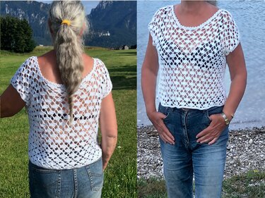 Luftig und leichtes Sommer-Shirt - Häkelanleitung