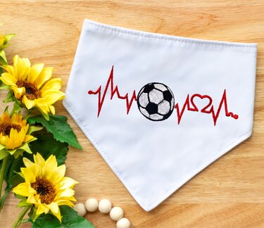 Stickdatei Sinus Fussball in 6 Größen, Maschinenstickdatei - Sticken