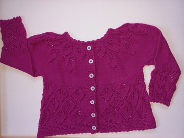 Strickanleitung Baby-/Kinder-/Mädchenjacke in 7 Größen (62 bis 122/128) PDF