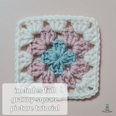 Soft Posy Baby Blanket Crochet Pattern (English)