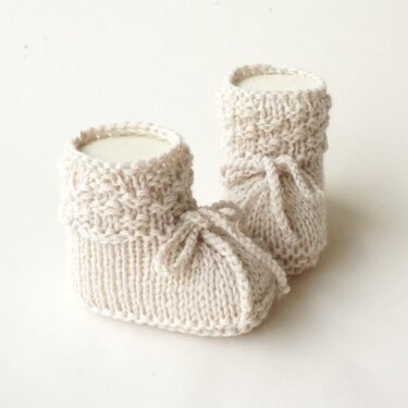 PDF Strickanleitung Babyschuhe gestrickt E-Book Stricken Strickschuhe Baby