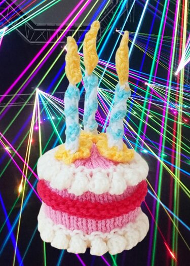 TeaCosyFolk's Happy Birthday Cake Chocolate Orange Cosy Knitting Pattern